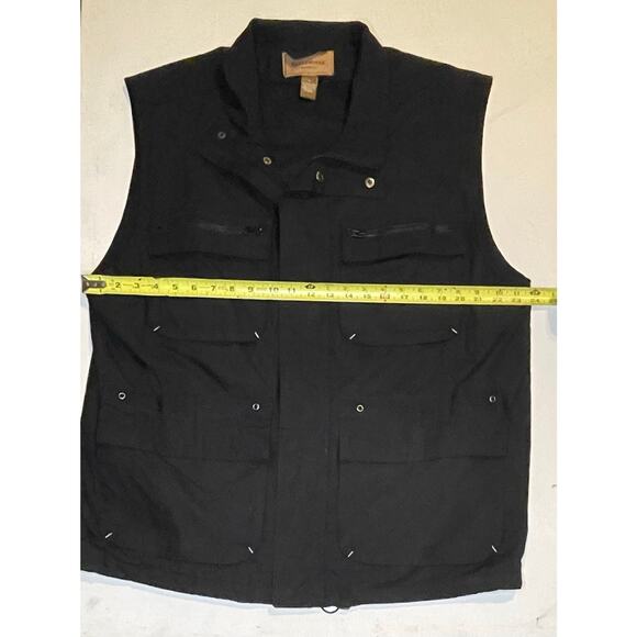 Clearwater Outfitters Utility Travel Vest XL Black Multi-Pocket Mesh Lined EUC - Picture 5 of 10